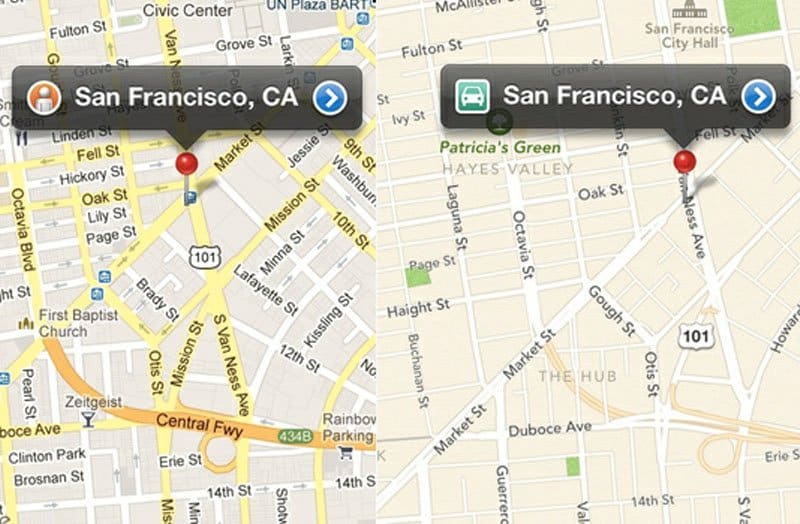 Mapas de iOS6 a fondo (comparativa con Google Maps)