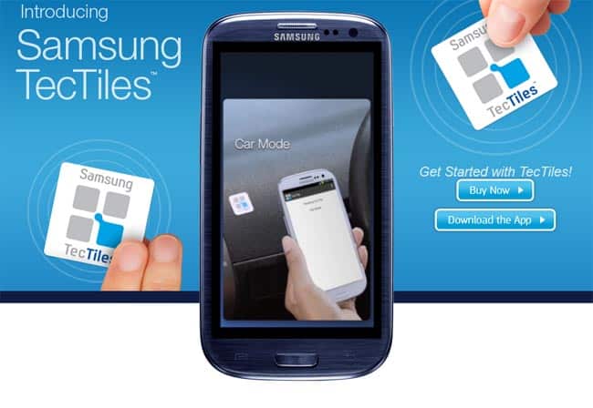 Samsung recupera el sistema NFC con sus nuevas TecTiles