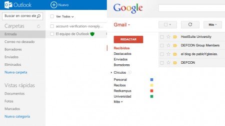 abrir cuenta outlook en gmail