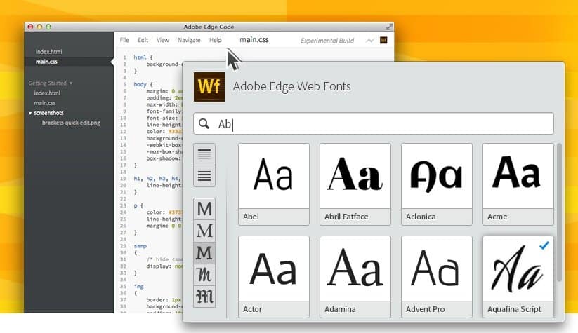 Herramientas Web: Adobe Edge Fonts