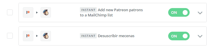 zapier patreon mailchimp