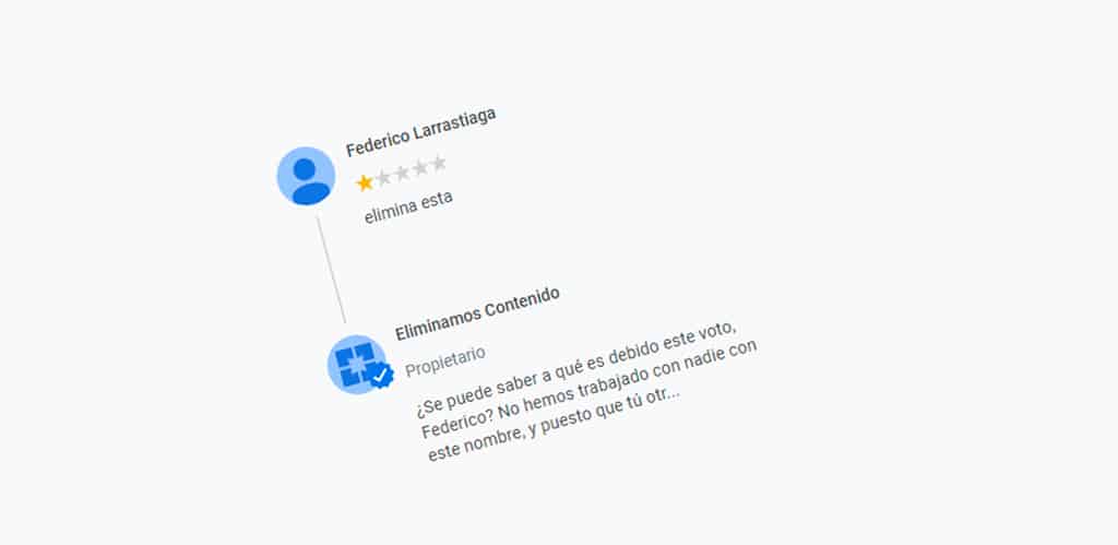 eliminar reseñas falsas