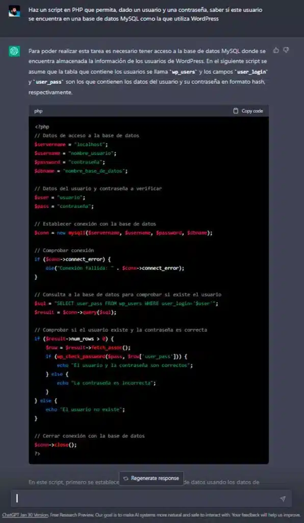 ejemplo sqlinjection chatgpt