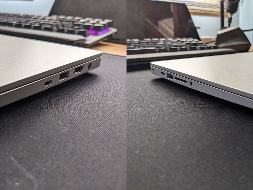 detalle acabados puertos slimbook