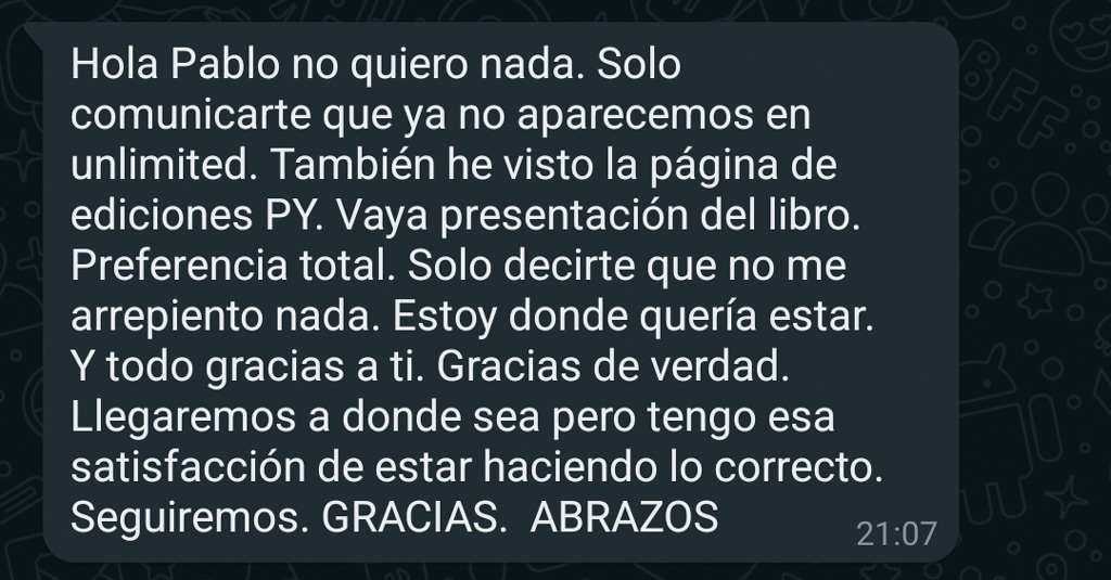 Recomendacion mentoría